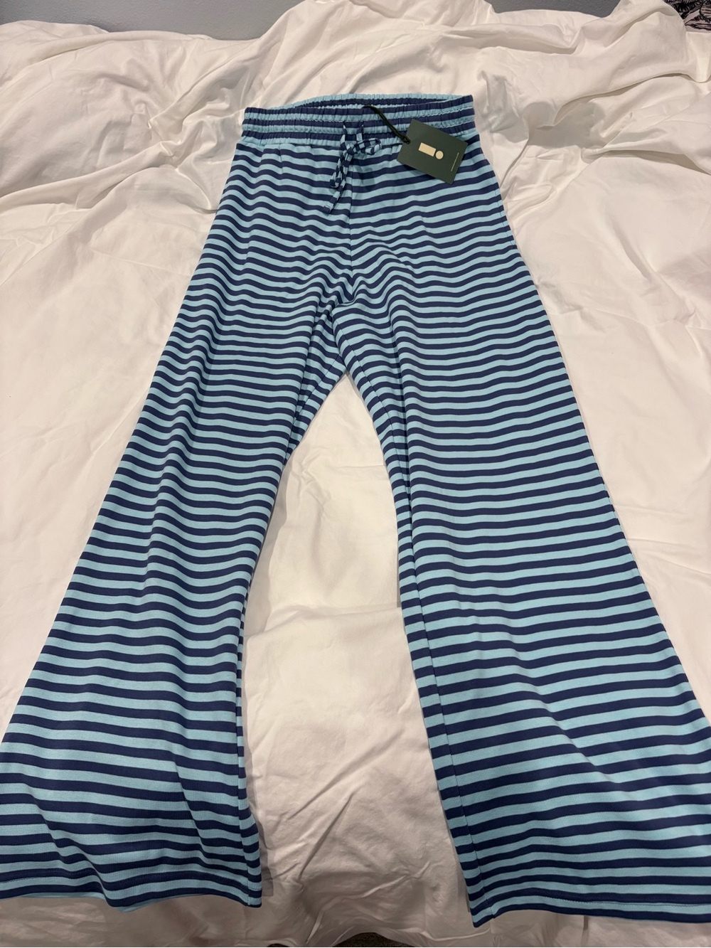 Daily Drills M/L blue striped (Malibu) NWT